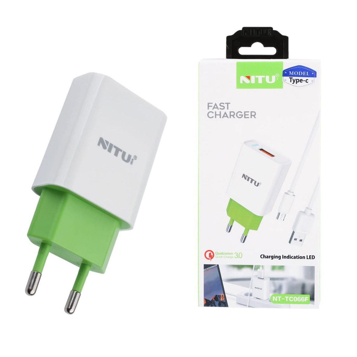 049 شارژر تایپ سی نیتو مدل Nitu NT-TC66F کد 5631 - تصویر 1