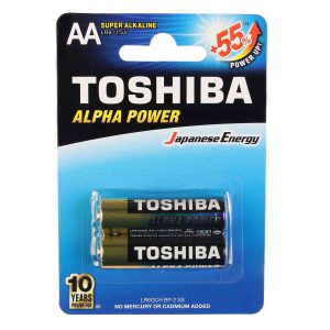 باطری قلمی سوپر آلکالاین توشیبا مدل Alpha Power بسته 2 عددی ا Toshiba Alpha Power AA BP-2 — تصویر 4