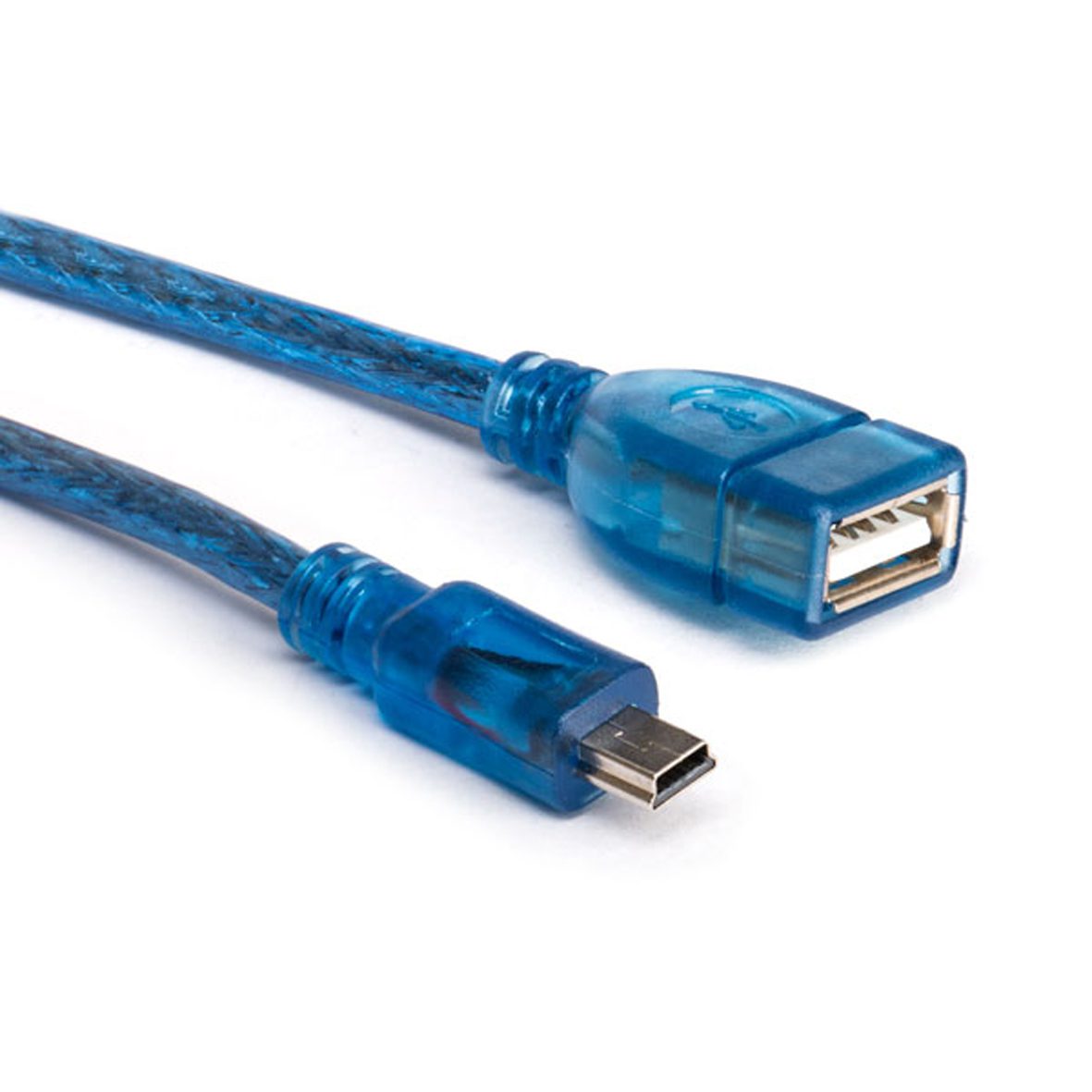 102 OTG کابلدار USB به MINI USB شیلدار XP سی سانتی — تصویر 2