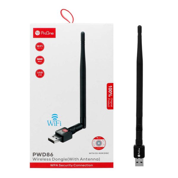 کارت شبکه بی سیم USB پرووان مدل PWD86 ا ProOne PWD86 USB Adapter — تصویر 3