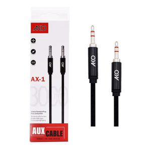 کابل صدا یک به یک AUX AKO سه متری AX1 کد 5400 - سیکاس کالا کابل صدا یک به یک AUX AKO سه متری AX1 — تصویر 3