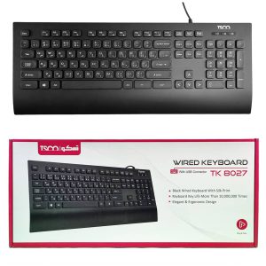 کیبورد سیم دار تسکو مدل TK 8027 ا TSCO TK 8027 Wired Keyboard کد 5381 - سیکاس کالا کیبورد سیم دار تسکو مدل TK 8027 ا TSCO TK 8027 Wired Keyboard
