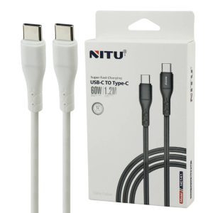 کابل تایپ سی به تایپ سی نیتو مدل NITU NC141 USB-C TO TYPE-C کد 5231 - سیکاس کالا کابل تایپ سی به تایپ سی نیتو مدل NITU NC141 USB-C TO TYPE-C