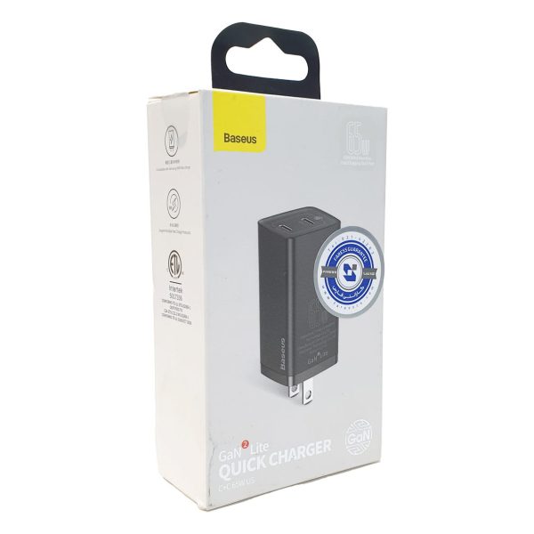 شارژر دیواری باسئوس مدل GaN2 Lite Charger 65W CCGAN2L-F