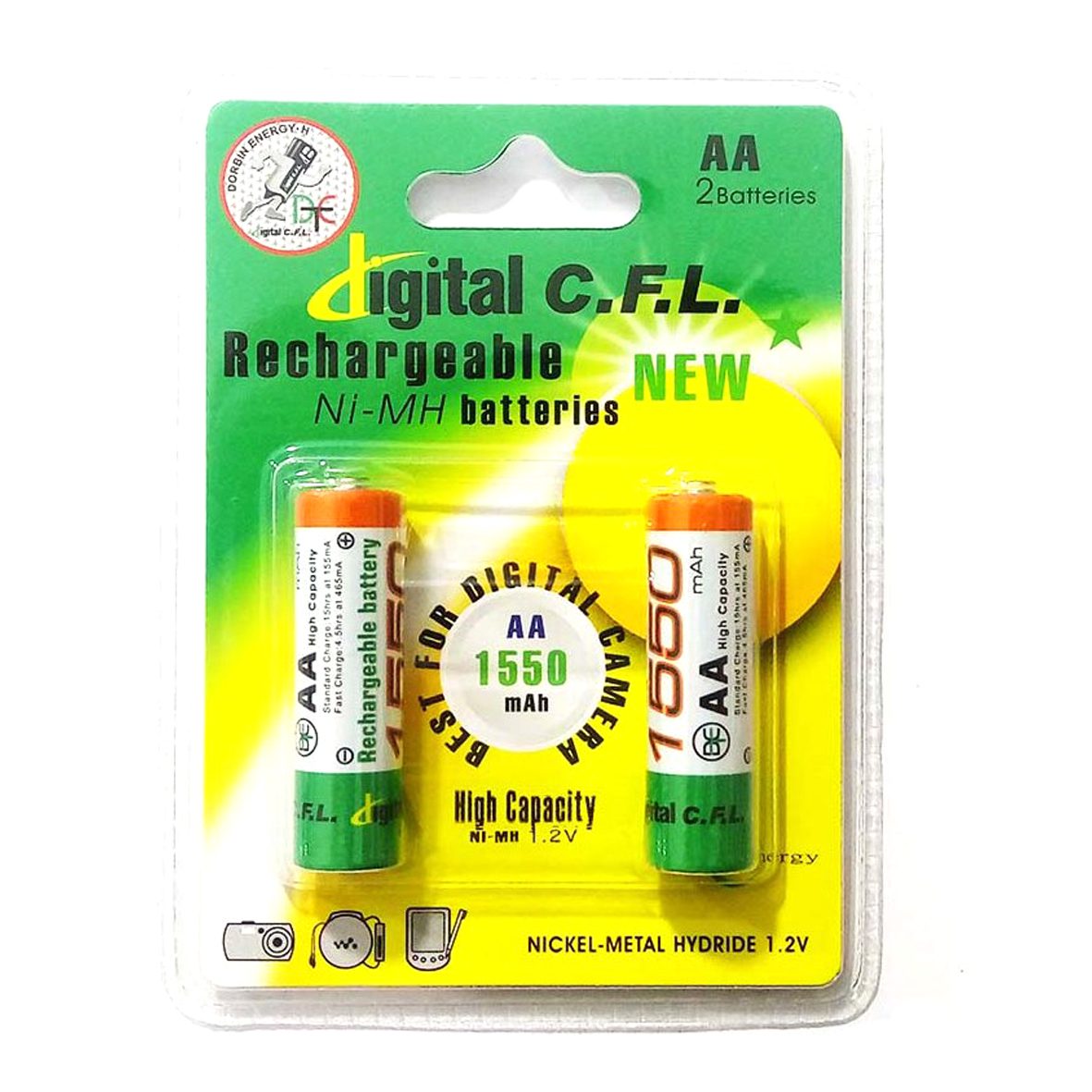 باطری شارژی قلمی CFL میلی آمپر 1550 کد 5548 - سیکاس کالا باطری شارژی قلمی CFL میلی آمپر 1550 — تصویر 2