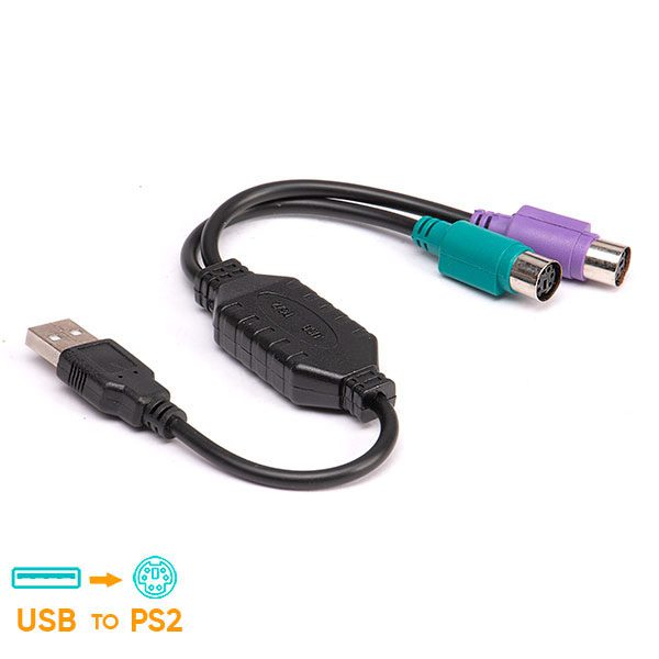 کابل تبدیل ps2 به USB به طول 30 سانتی متر کد 0221 - سیکاس کالا کابل تبدیل ps2 به USB به طول 30 سانتی متر