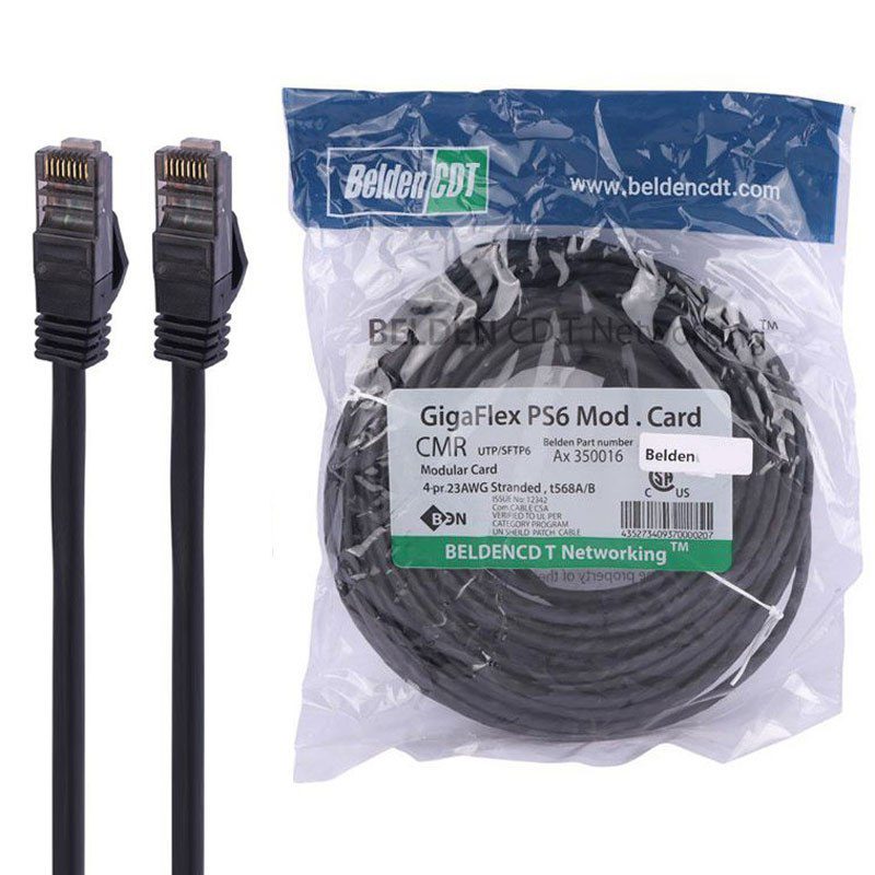 کابل شبکه 15 متری CAT6 مشکی ضخیم بلدن کد 8701 - سیکاس کالا 1732537900_gh5izrlcl