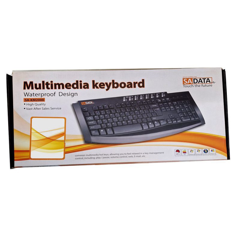 کیبورد باسیم سادیتا KM-2000 ا SADATA KM-2000 Wired Keyboard — تصویر 2