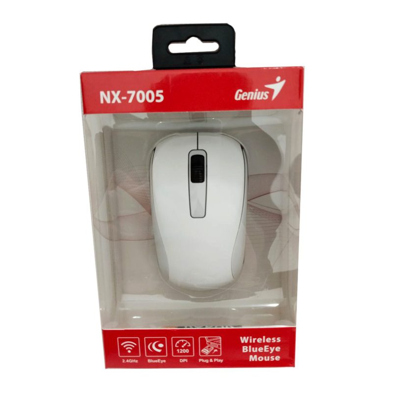 ماوس بی‌سیم جنیوس مدل NX-7005 ا Genius NX-7005 Wireless Optical Mouse کد 3475 - 7397