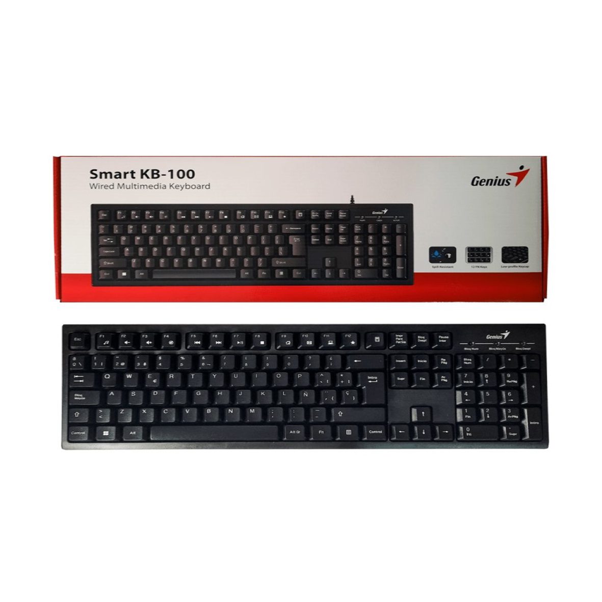 25146874634168798476 کیبورد باسیم جنیوس مدل Smart KB-100 ا Smart KB-100 Multimedia Keyboard