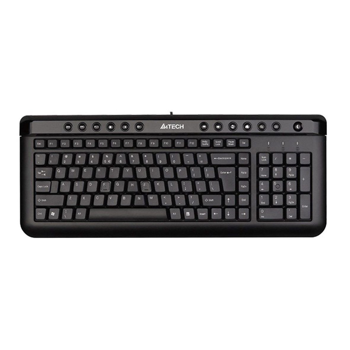 294 کیبورد با سیم ای فور تک مدل KL-40 ا A4Tech KL-40 Wired Multimedia Keyboard کد 3158 - تصویر 1