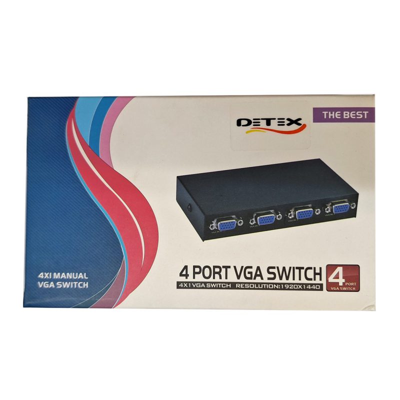 سوئیچ VGA فلزی دستی 4 پورت