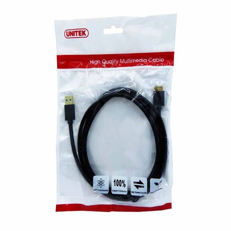 کابل هارد اکسترنال USB 3.0 یونیتک مدل Y-C461GBK طول 1 متر