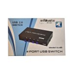 هاب سوئیچ 4 پورت پرینتر رویال مدل 1A4B ا Hub switch 4 port printer royal model 1A4B — تصویر 3