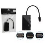 تبدیل مینی دیسپلی به مولتی 3 پورت ا Mini DisplayPort to HDMI/VGA/DVI-I Conversion