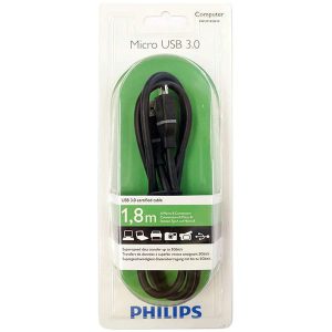 کابل میکرو USB3.0 هارد اکسترنال فیلیپس مدل SWU3182N به طول 1.8 متر — تصویر 2