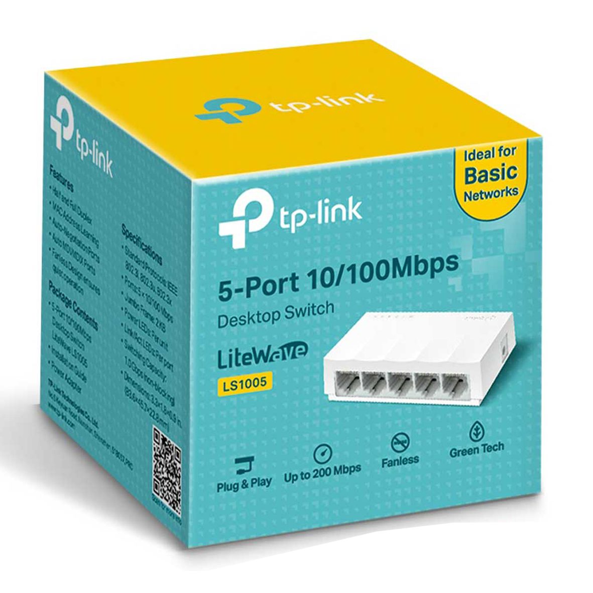 388 سوئیچ شبکه 5 پورت TP-LINK 1005 کد 2637 - تصویر 1