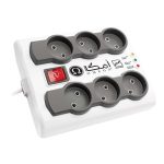 محافظ برق امگا ۶ خانه مدل P6000 کابل 5 متر ا Omega P6000 5m 6 Entries Power Protector کد 2604