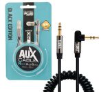 کابل AUX فنری 90 درجه مدل KP-C1010 طول 1.5 متر کی نت پلاس ا 90 degree spring AUX cable model KP-C1010 length 1 — تصویر 3