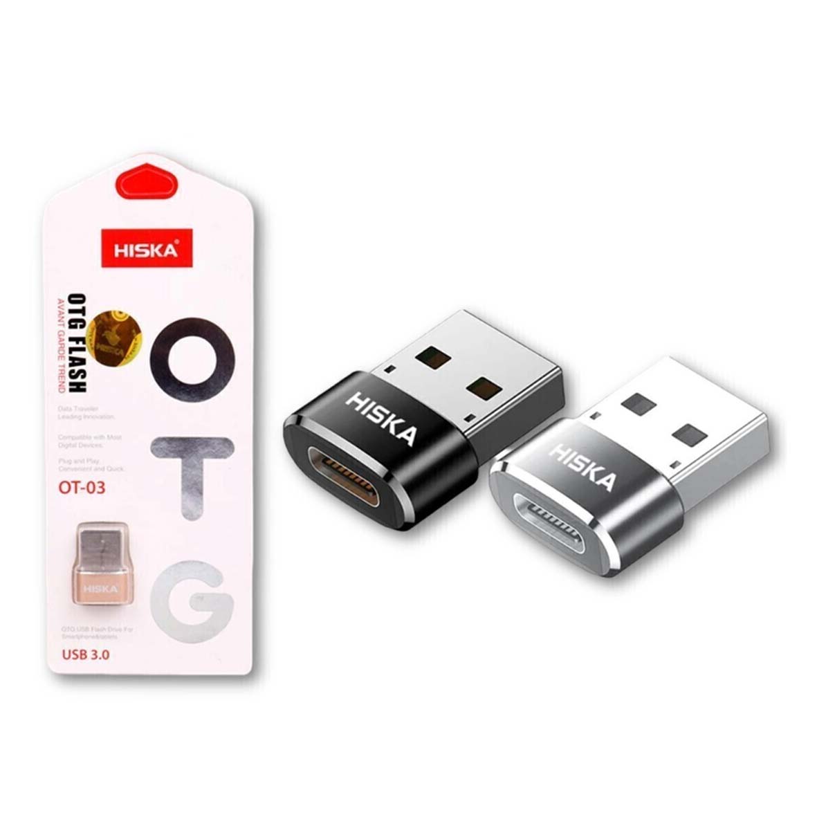 54564 تبدیل OT-03 Type-C To USB OTG هیسکا کد 5612-7602-7603 — تصویر 5