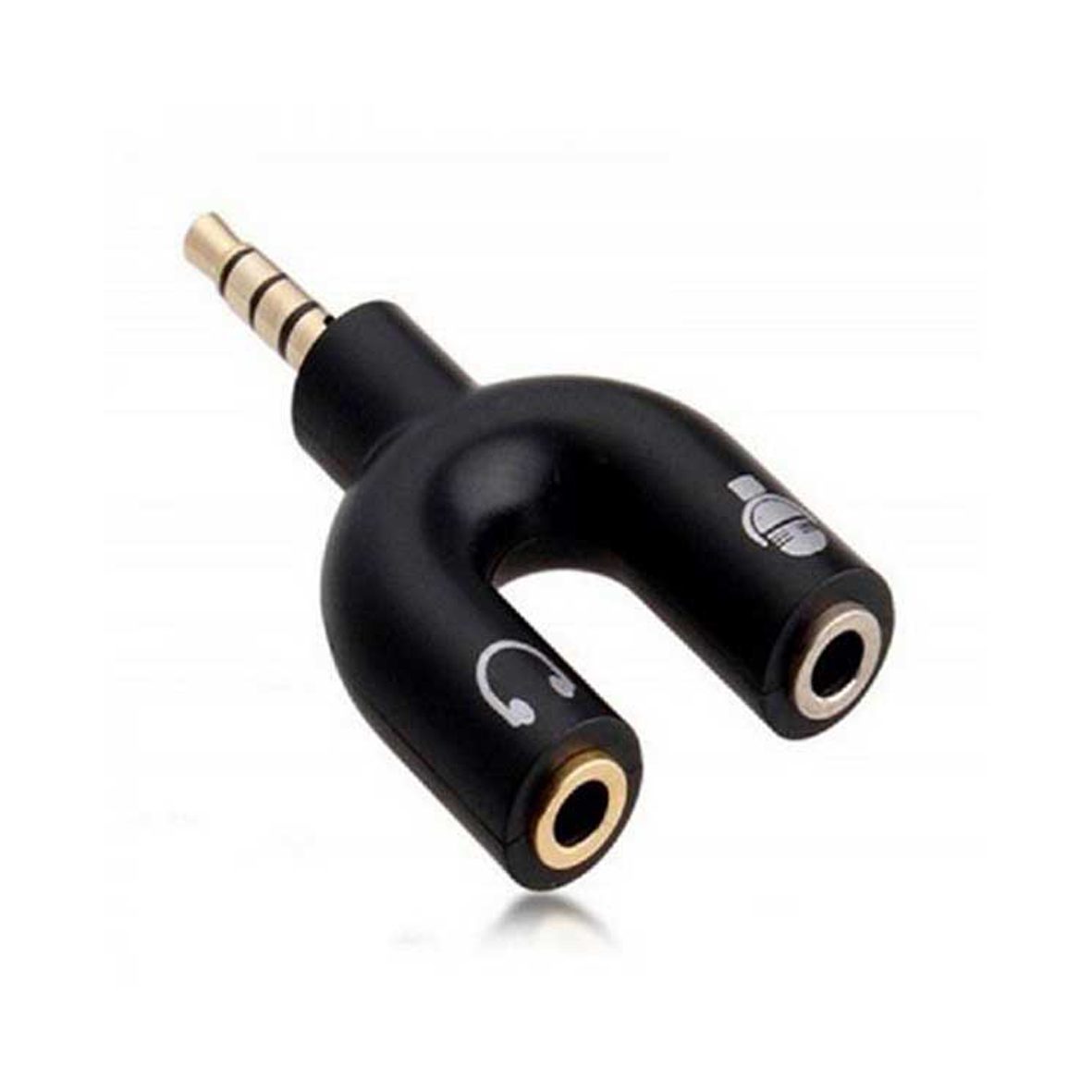 مبدل AUX دو مادگی به یک نری (صدا و میکروفن دوتایی به یک فیش سه خط) کد 4688 - سیکاس کالا 597