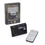 سوئیچ HDMI کنترل دار 4K گریت 5 پورت — تصویر 7