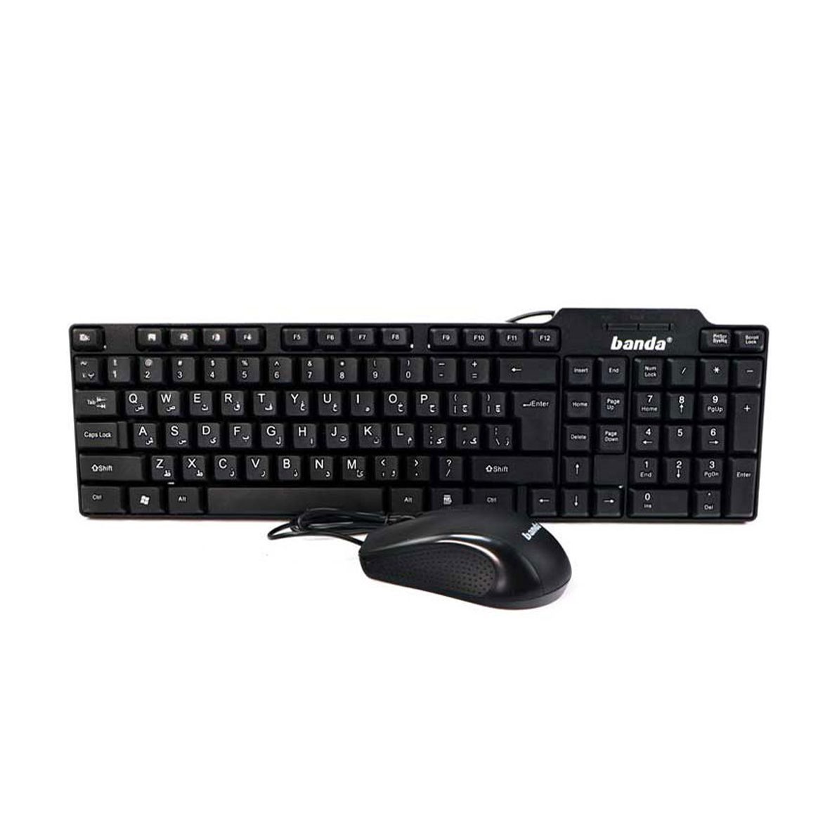 607 کیبورد و ماوس باندا KM-88 کد 4704 - تصویر 1