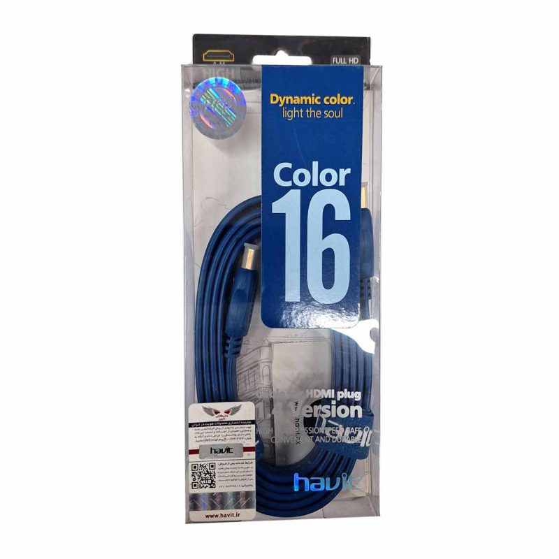 کابل HDMI فلت 1080p هویت 1/5 متری کد 1149-2548-9557-9558