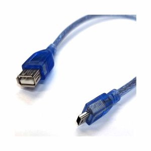 کابل تبدیل USB-A به Mini USB شیلددار 30 سانت پی نت — تصویر 2