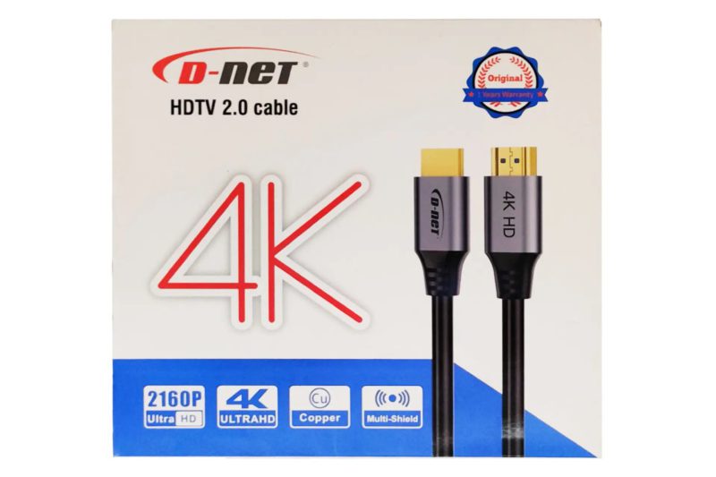 کابل HDMI دی نت V2.0-4K مدل DT-150 طول 15 متر ا D-NET DT-150 4K HDMI V2.0 Cable 15M — تصویر 2