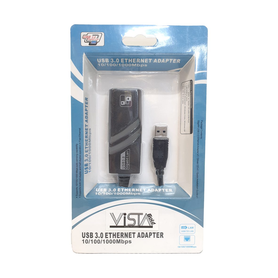 تبدیل USB3.0 به LAN RJ45 سرعت 10/100/1000 اورجینال کد 0962 - سیکاس کالا تبدیل USB3.0 به LAN RJ45 سرعت 10/100/1000 اورجینال — تصویر 2