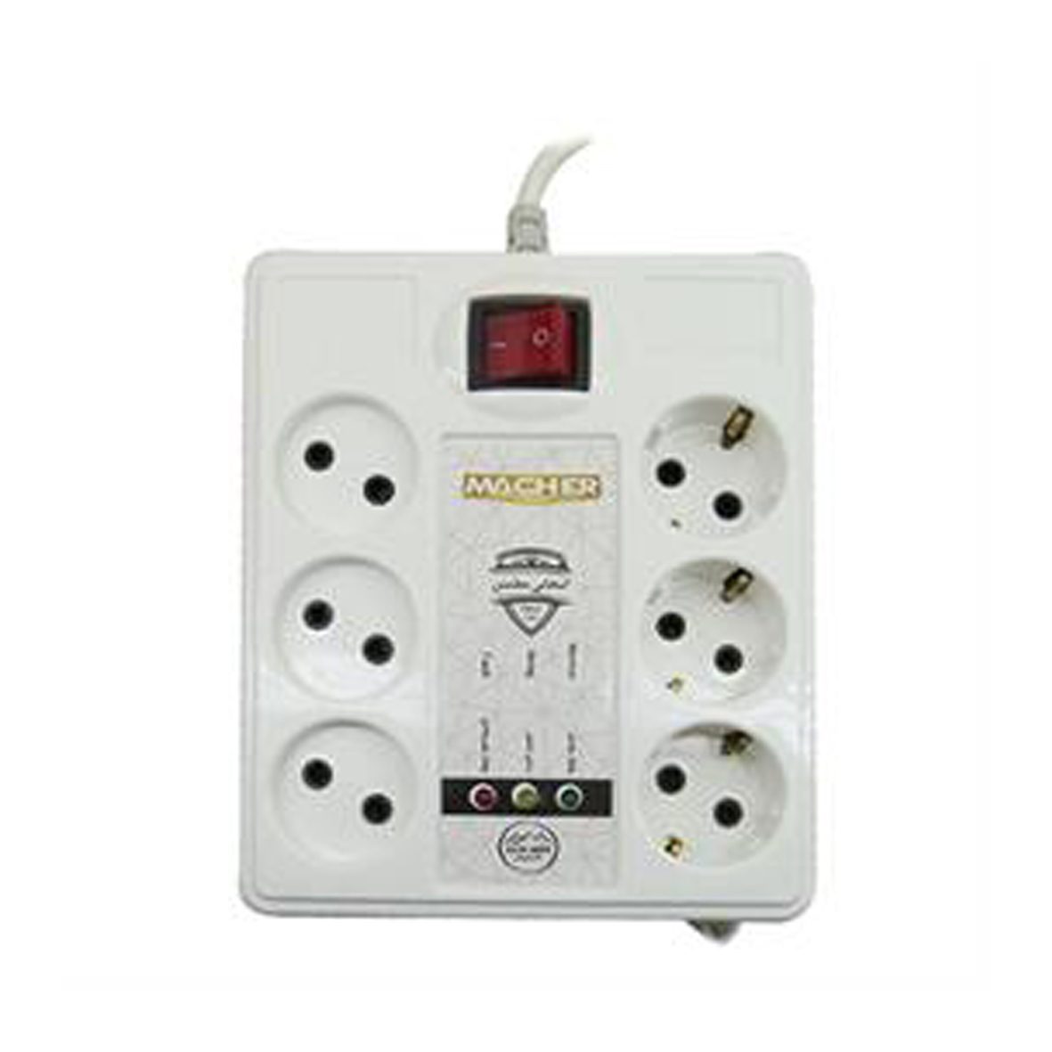 994 محافظ برق 6 خانه ارتدار مچر مدل MR-226 به طول 1.8 متر کد 5785 - تصویر 1
