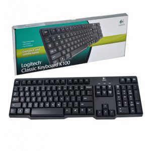 کیبورد لاجیتک مدل k100 ا K100 Classic PS2 Keyboard