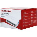 سوییچ 5 پورت مگابیت و دسکتاپ مرکوسیس مدل MS105 ا Mercusys MS105 5-Port Switch