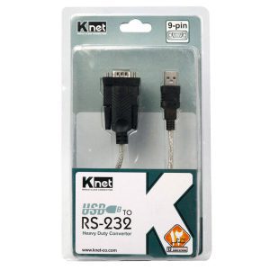 کابل مبدل USB به پورت سریال RS232 برند کی نت طول 1.5 متر ا K-NET USB to RS-232 Cable 1.5M — تصویر 3