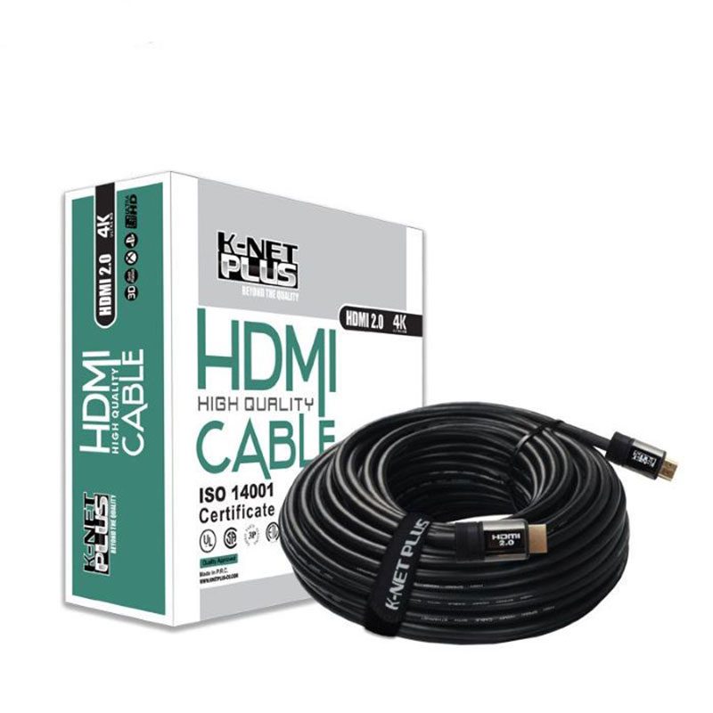 کابل HDMI کی نت پلاس V2.0-4Kمدل KP-CH20500 طول 50 متر ا K-NET PLUS KP-CH20500 4K HDMI V2.0 Cable 50M کد 3242 - سیکاس کالا کابل HDMI کی نت پلاس V2.0-4Kمدل KP-CH20500 طول 50 متر ا K-NET PLUS KP-CH20500 4K HDMI V2.0 Cable 50M — تصویر 2
