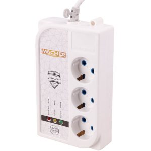 محافظ برق یخچال 3 خانه مچر Macher MR-204 به طول 1.8 متر ا Macher 1.8m Voltage Protector 3 plug — تصویر 2