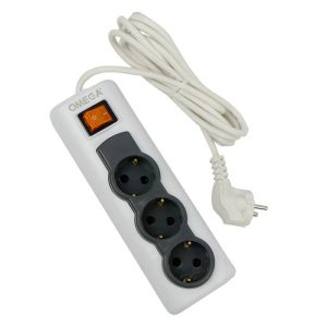 رابط ۳ خانه ارت دار امگا مدل R3000 با کابل ۵ متری ا Omega R3000 Power Strip 5M — تصویر 3