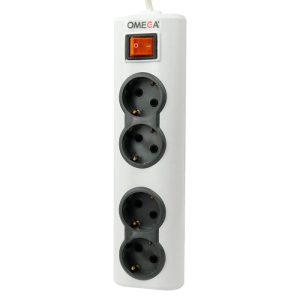چند راهی برق امگا مدل R4000 طول 5 متر ا Omega R4000 Power Strip 5M