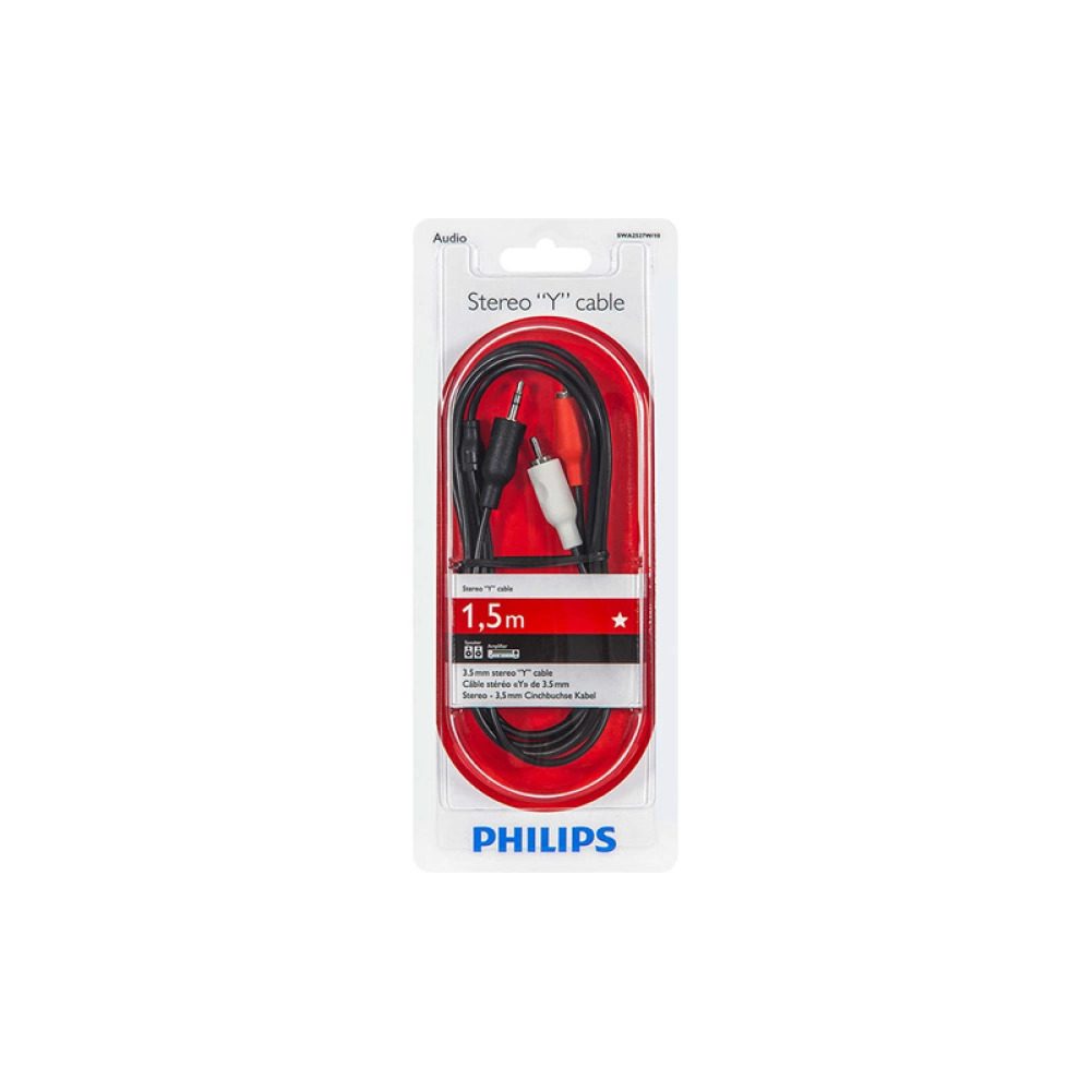 Philips-SWA2527-1-5m-33-1000x1000 کابل تبدیل AUX به 2RCA فیلیپس مدل SWA2527 طول 1.5 متر — تصویر 2