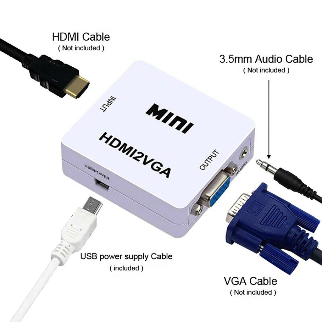 تبدیل HDMI به VGA مدل MINI کد 4965 - سیکاس کالا سیکاس کالا تبدیل HDMI به VGA مدل MINI کد 4965
