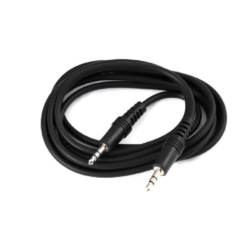 audio-aux-cable-01 کابل صدا AUX ضخیم مشکی به طول 1/5 متر ATV — تصویر 2