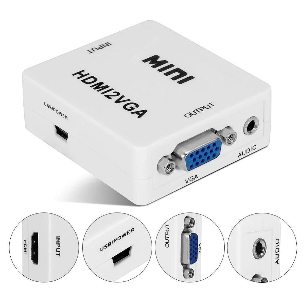 تبدیل HDMI به VGA مدل MINI کد 4965 - سیکاس کالا سیکاس کالا تبدیل HDMI به VGA مدل MINI کد 4965