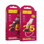 کابل شارژ آیفون لایتنینگ 25 سانتیمتر hoco مدل x35 ا cable charge lightning hoco x35 25cm کد 5459-7978 — تصویر 3