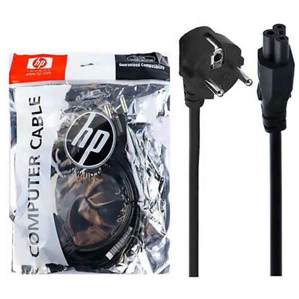 کابل برق ضخیم سه پین آداپتور لپ تاپ 1.8 متری HP