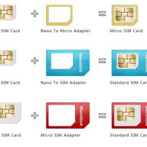 خشاب سیم کارت فلزی همراه با سوزن ا NANO-SIM Adapter For Any Mobile Phone — تصویر 3