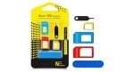 خشاب سیم کارت فلزی همراه با سوزن ا NANO-SIM Adapter For Any Mobile Phone — تصویر 2