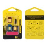 خشاب سیم کارت فلزی همراه با سوزن ا NANO-SIM Adapter For Any Mobile Phone