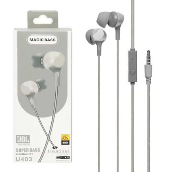 هندزفری سیم دار JBL مدل U403 گرید A کد 5190-7953-7954-7955-7956 — تصویر 2