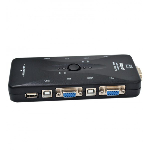kvm-سوئیچ-4-پورت-دستی-usb-رویال-royal-مدل-4uk (1) سوئیچ کی وی ام USB رویال 4 پورت — تصویر 4